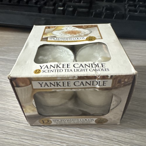 Yankee candle spiced white - candle,